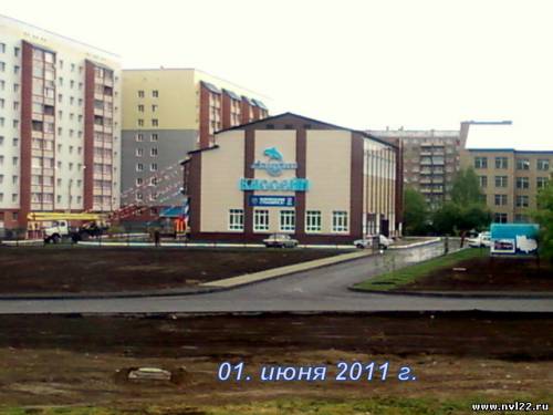 строительство бассейна май 2011 г
